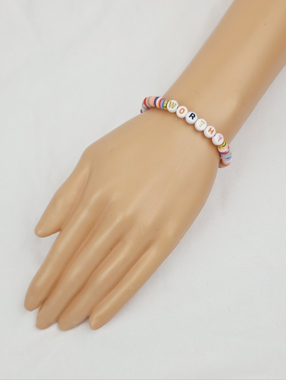 Handmade Clay Bead Multi Color Worthy  Bracelet